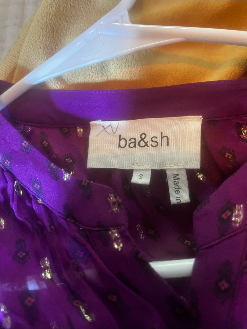 BA&SH Cyana Balloon-Sleeve Midi
Dress in Purple Size S - Picture 7 of 10